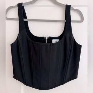 Soft Ribbed Corset Top